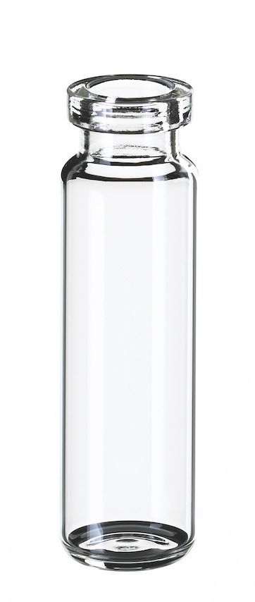 20ml SPME-Flasche, gerundeter Boden, 75,5 x 22,5mm, Klarglas, 1. hydr. Klasse
