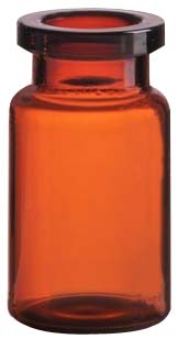 10ml Injektionsflasche, 24 x 45mm, Halsdurchmesser 20, 1. Klasse-Glas, Braunglas, nach DIN/ISO (Röhrenglas); (VE = 154 Stück)