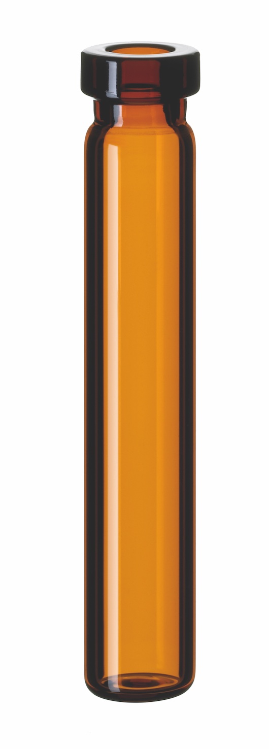 0,7ml Rollrandflasche, 40 x 7mm, Braunglas, 1. hydrolytische Klasse