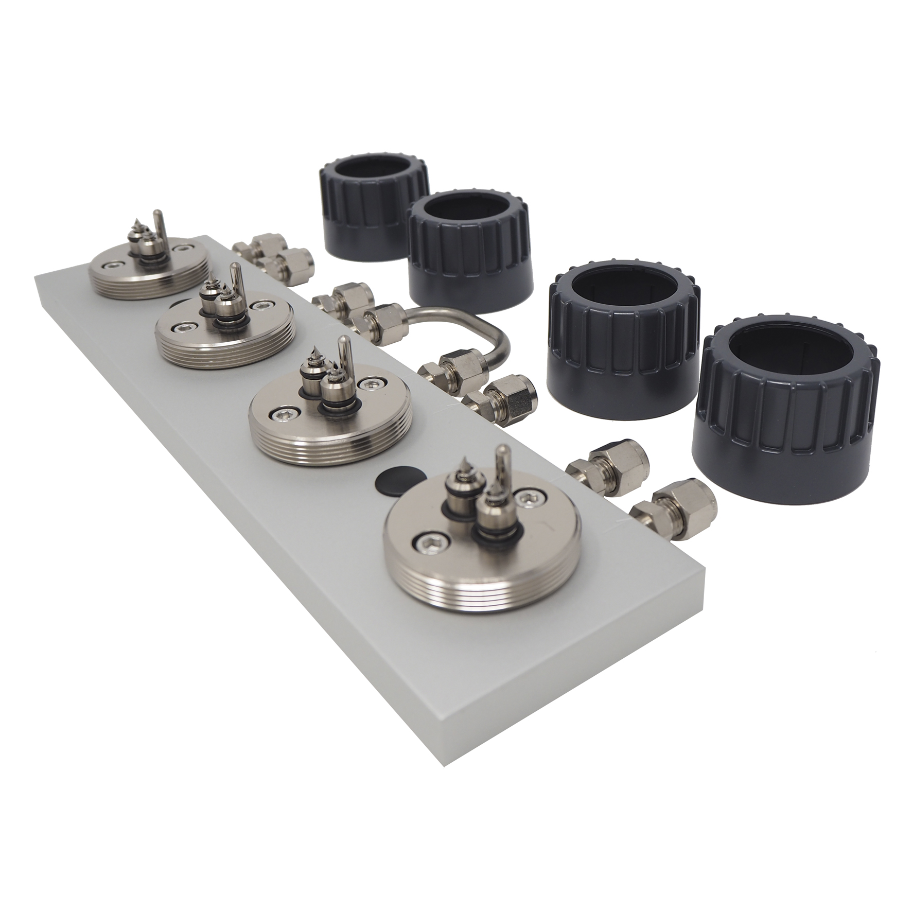 Gas filter kit - FID 1/4" (4 gas filters, connecting unit - 4 position)