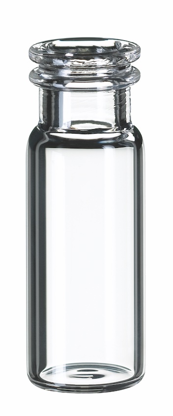 1,5ml Schnappringflasche, 32x11,6mm, Klarglas, 1. hydrol. Klasse, weite Öffnung