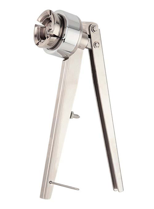 Öffnungszange für 11 mm Aluminium Bördelkappen, sterilisierbar für Reinraumanwendungen
