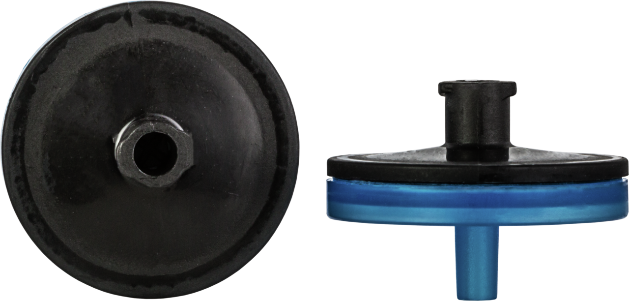 CHROMAFIL Einmalfilter GF/RC-45/25 BIGbox Membranmaterial: Glasfaser/regenerierte Cellulose Porendurchm.: 1,0/0,45 µm, Membrandurchm.: 25 mm Farbcode oben: schwarz / unten: blau BIGbox à 400 St. in PE-Schraubdose