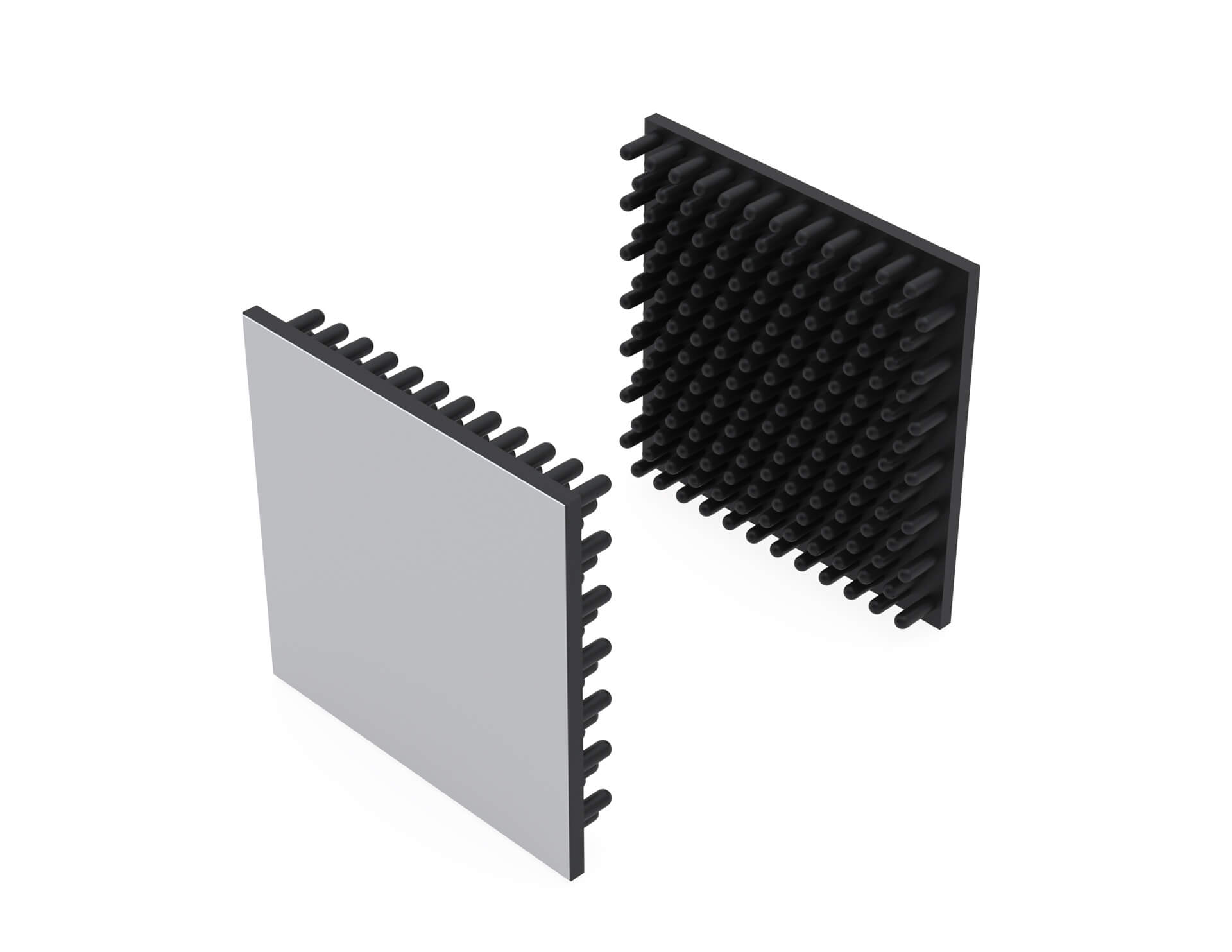 1 Paar Klett-Klebestrips Länge 25 mm x Breite 25 mm mit selbstklebender Rückseite.