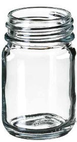 100 ml Weithalsglas, 93,5 × 49 mm, Klarglas, 3. hydrolytische Klasse, Gewinde DIN40