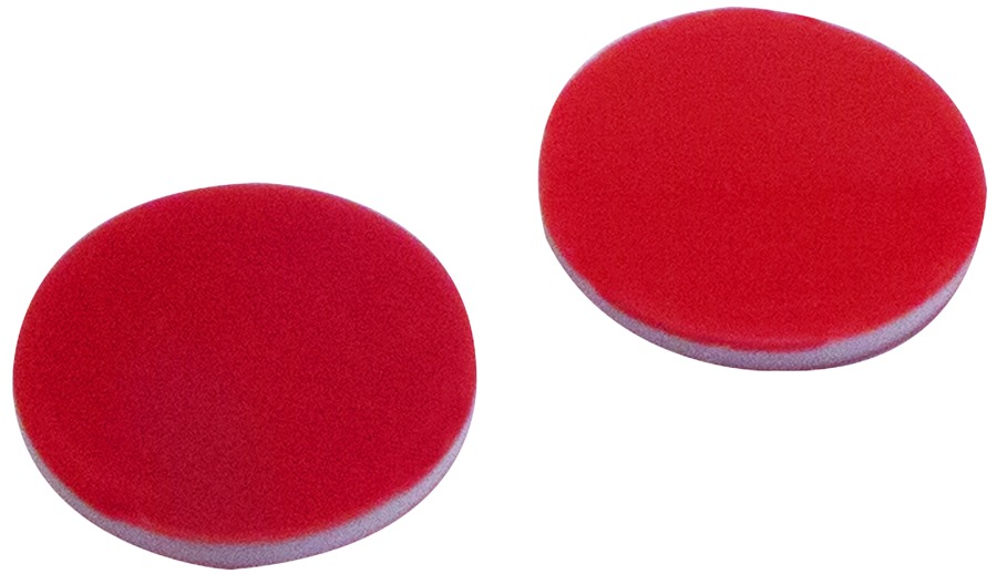 12 mm Septum, PTFE rot/Silicon weiß/PTFE rot, 45° Shore A, 1,0 mm
