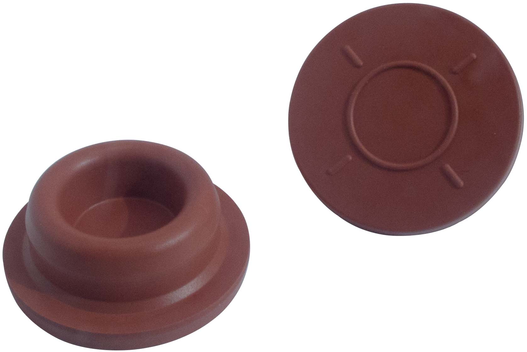 32mm Infusionsstopfen, rot, Cholrbutyl