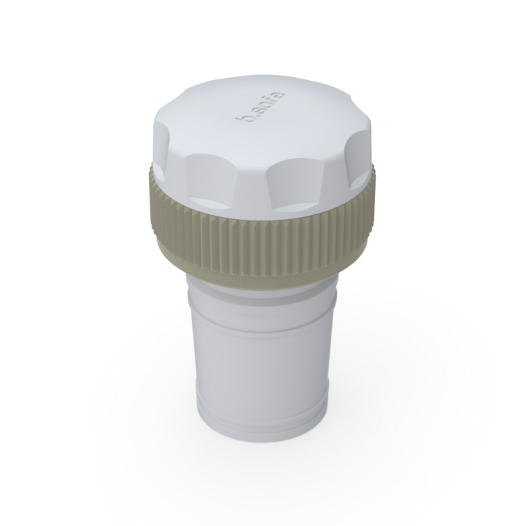 Blindfitting  aus PFA zuMVerschluss nicht genutzter Kapillaranschlüsse (Gewinde UNF 1/4“ 28G) auf b.safe Caps