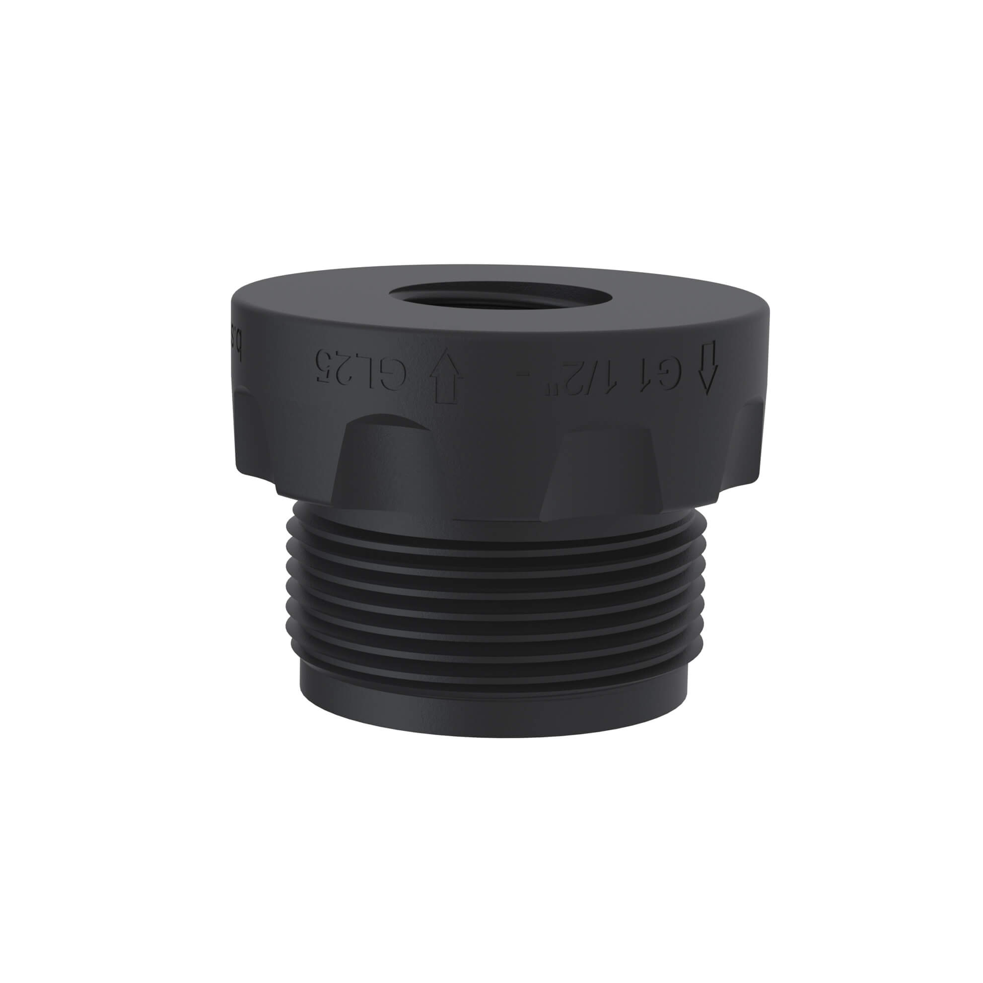 ableitfähiges PE-EX, 1x Außengewinde G 1 1/2", 1x Innengewinde GL25, Griffläche für einfache Montage