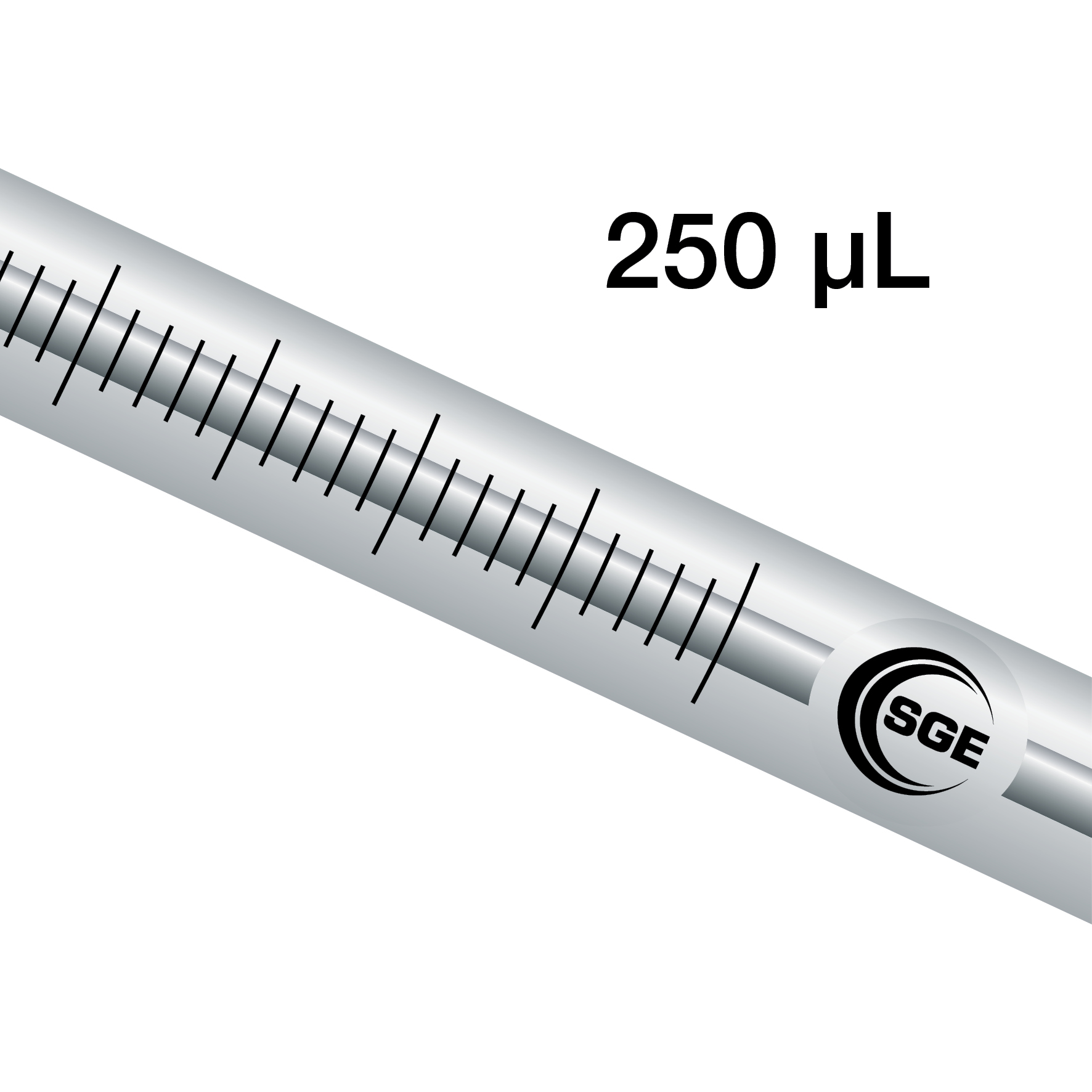 250 µL Fixed Luer Lock Syringe with GT Plunger