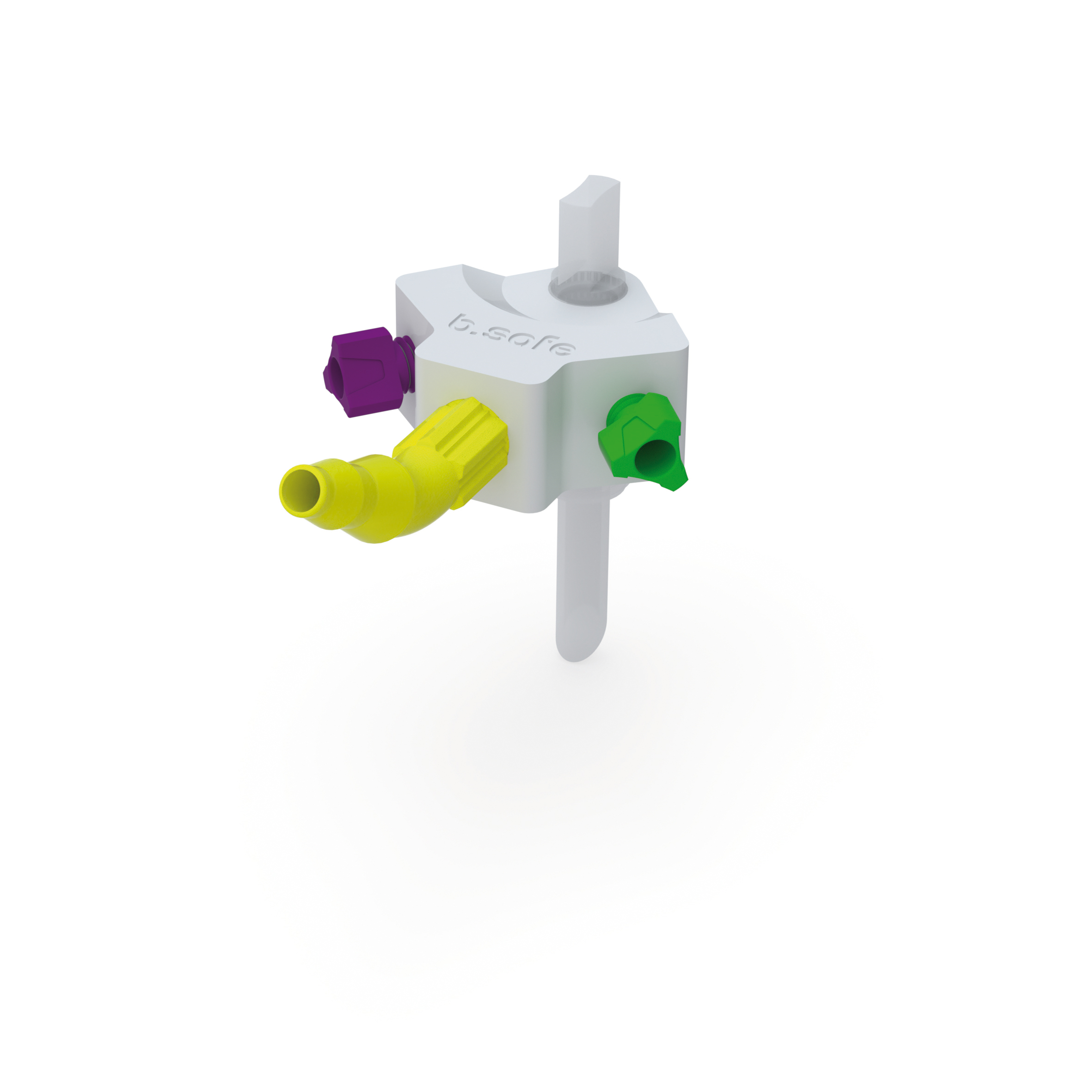 Multiport  Zur Erweiterung der Anzahl der Kapillar- und/oder Schlauchanschlüsse auf einer b.safe Waste Cap.  M