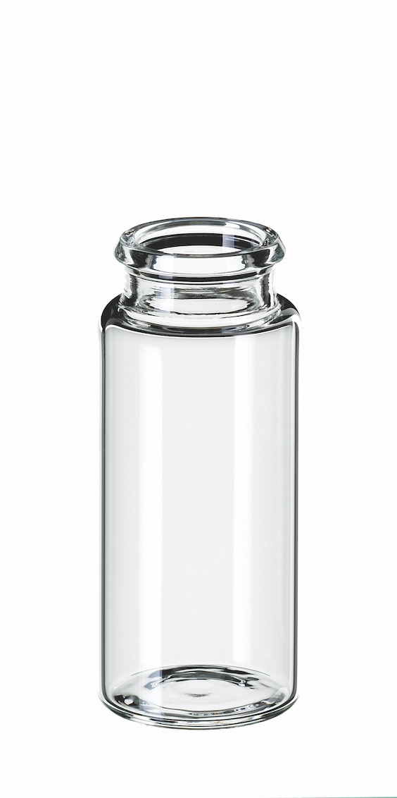 10ml Schnappdeckelflasche, 50x22mm, Klarglas, 3. hydrol. Klasse