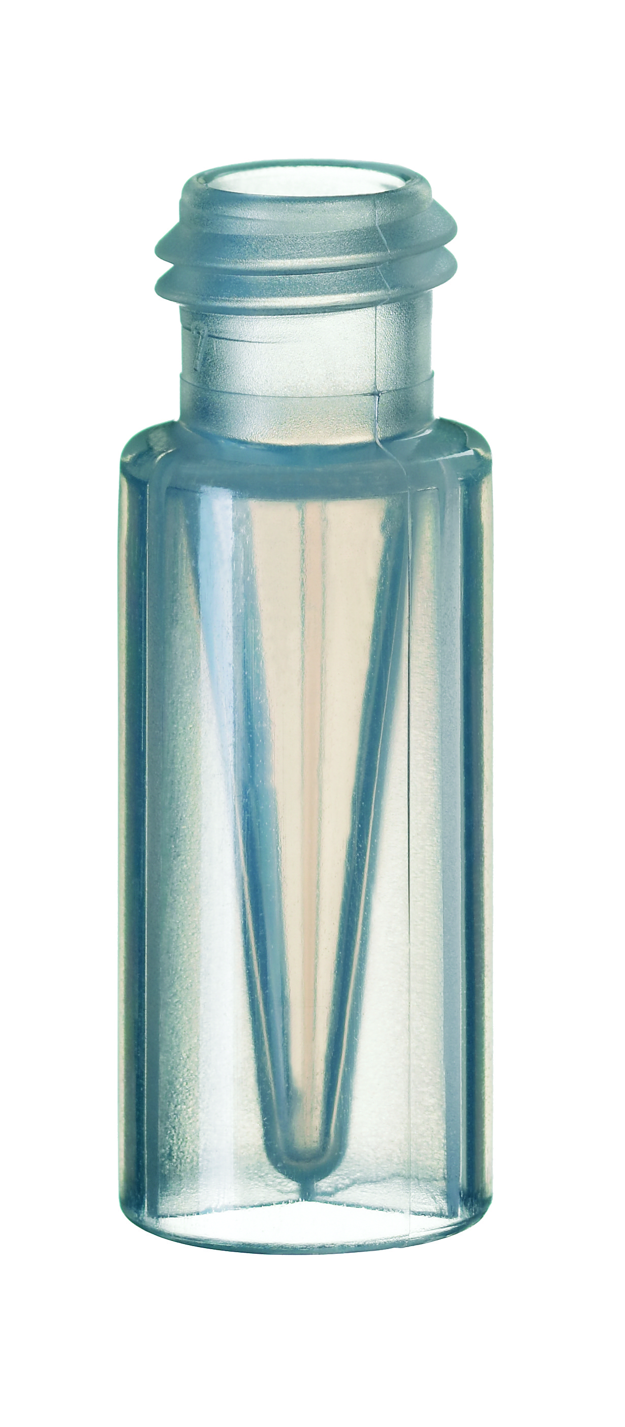 0,3 ml PP Kurzgewinde-Mikroflasche, 32 × 11,6 mm, transparent