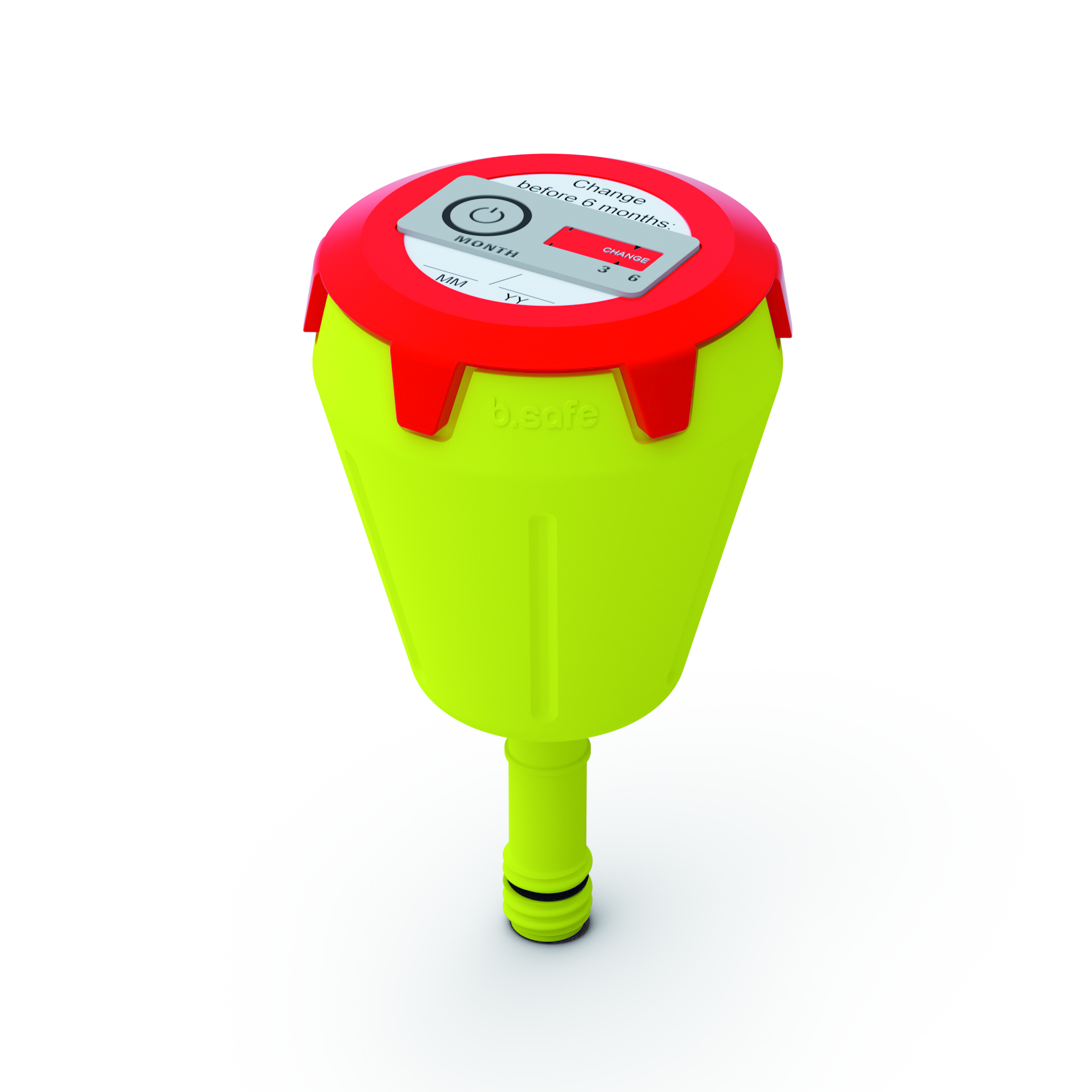 Abluftfilter  Filtergehäuse aus PP mit Anschluss (Gewinde GL14) passend für b.safe Waste Caps. Deckel mit Belü Abluftfilter  Filtergehäuse aus PP mit Anschluss (Gewinde GL14) passend für b.safe Waste Caps. Deckel mit Belü