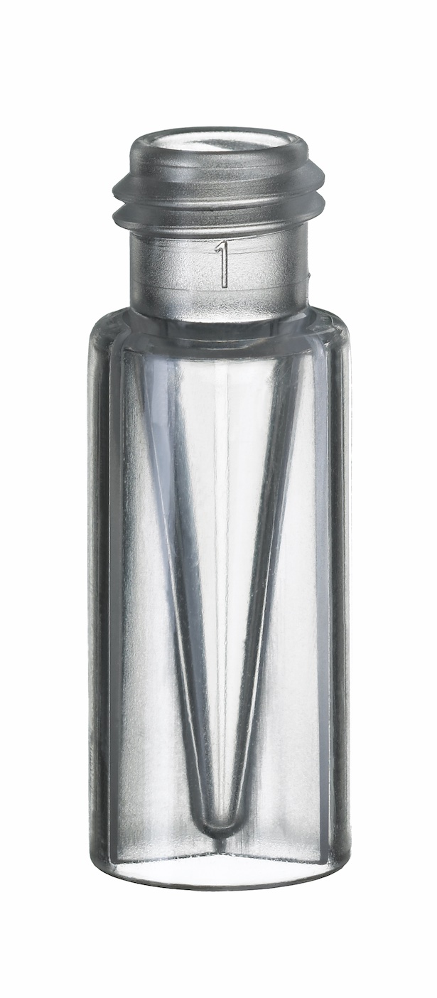 0,3ml PP-Kurzgewinde-Mikroflasche, 32 x 11,6mm, transparent