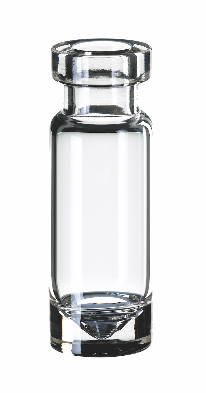 1,1 ml Mikroliter Rollrandflasche ND11, 32 x 11,6mm, Klarglas, 1. hydrolytische Klasse (>>> silanisiert 