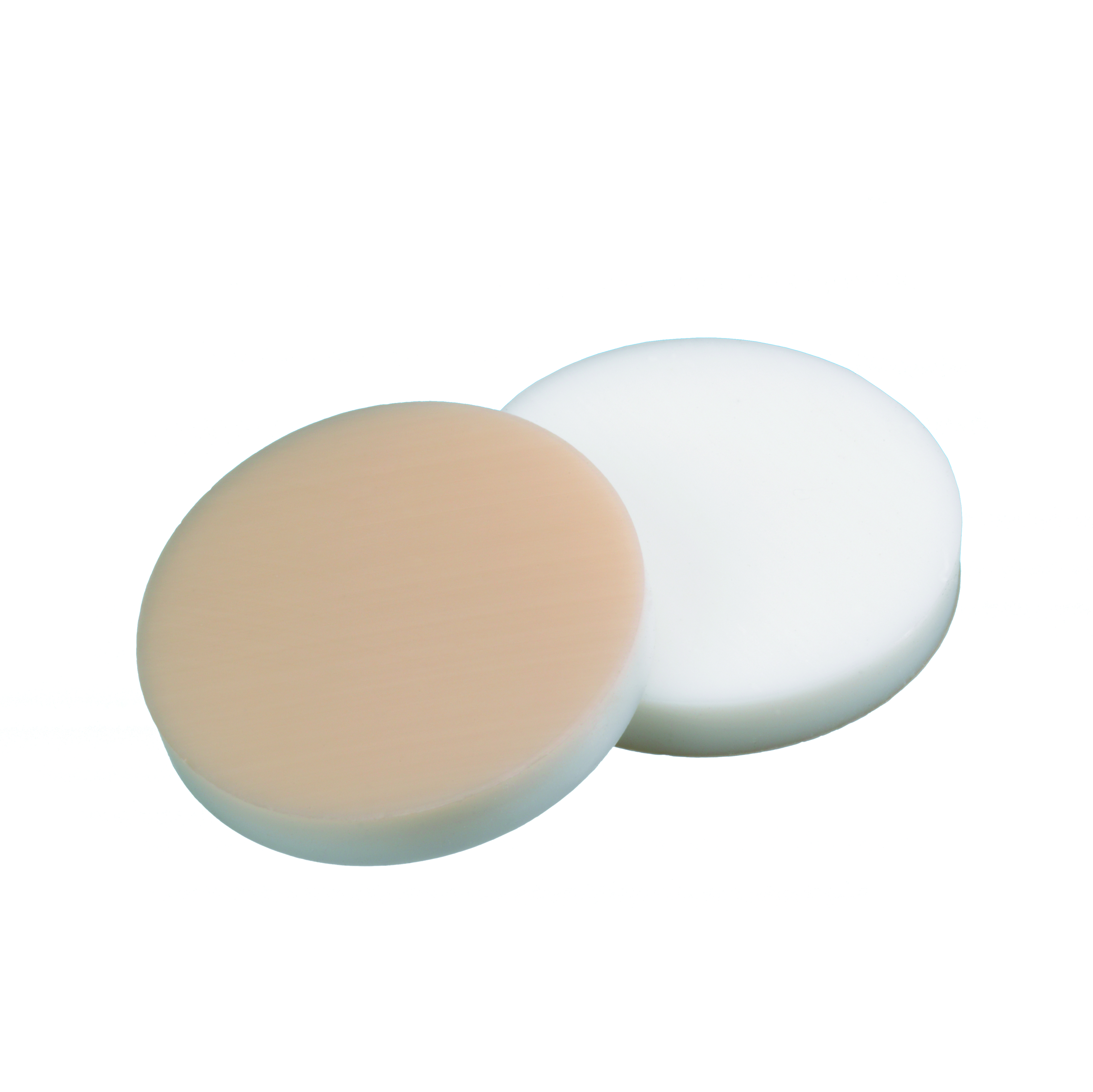 22mm Scheibe, Silicon natur/PTFE beige, 3,2mm, 45°shore A, EPA-Qualität