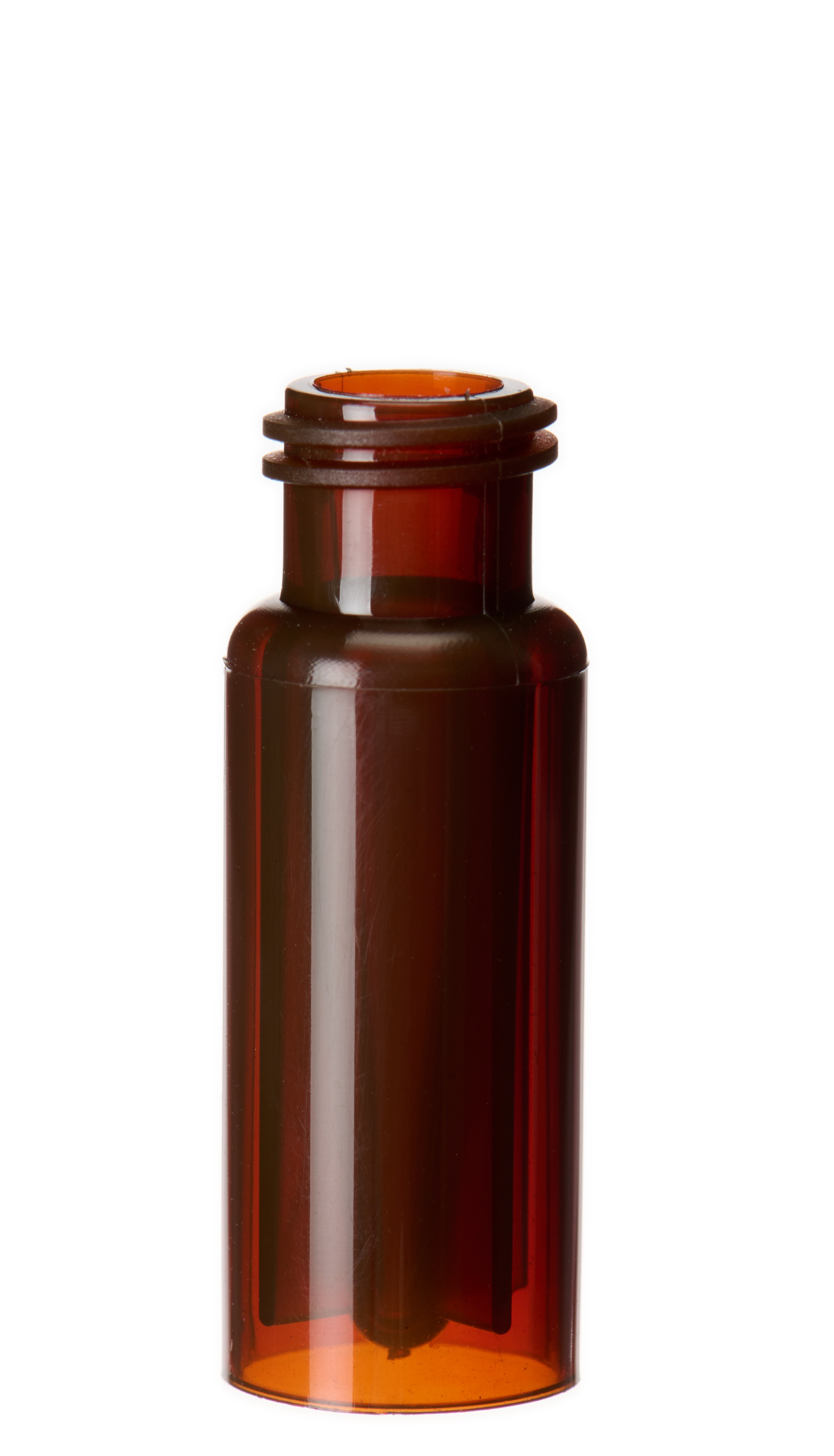 0,3 ml PP-Kurzgewinde-Mikroflasche, 32 × 11,6 mm, braun