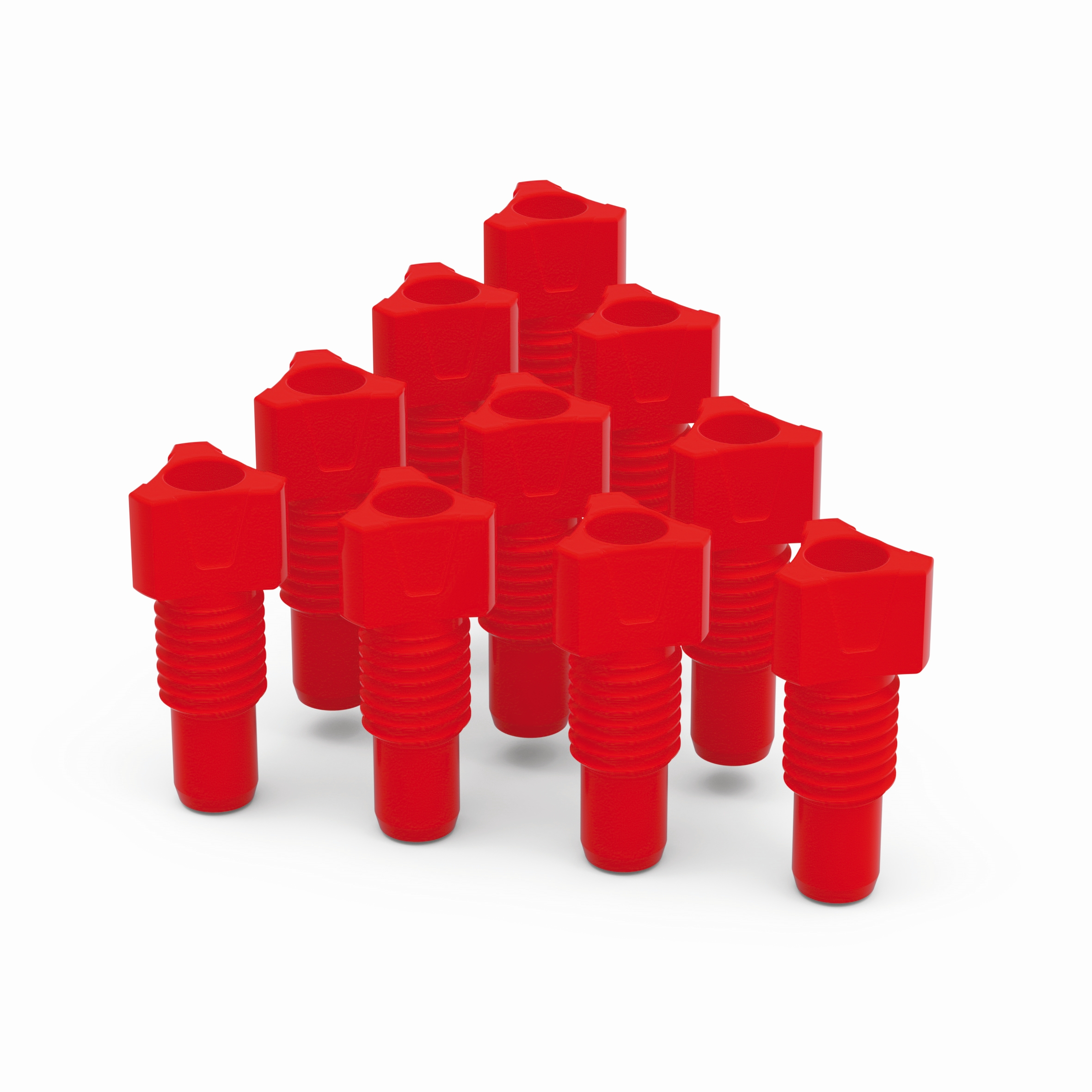 Fitting  aus PFA zur Fixierung von Schläuchen in den Kapillaranschlüssen (Gewinde UNF 1/4“ 28G) von b.safe Cap