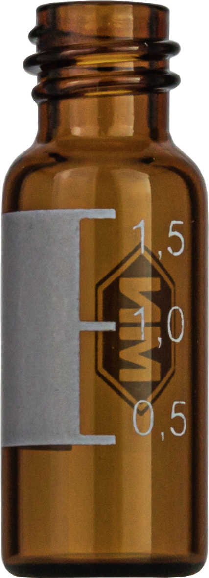 Vial N8-1.5, GW, b, 11,6x32, flach, SF