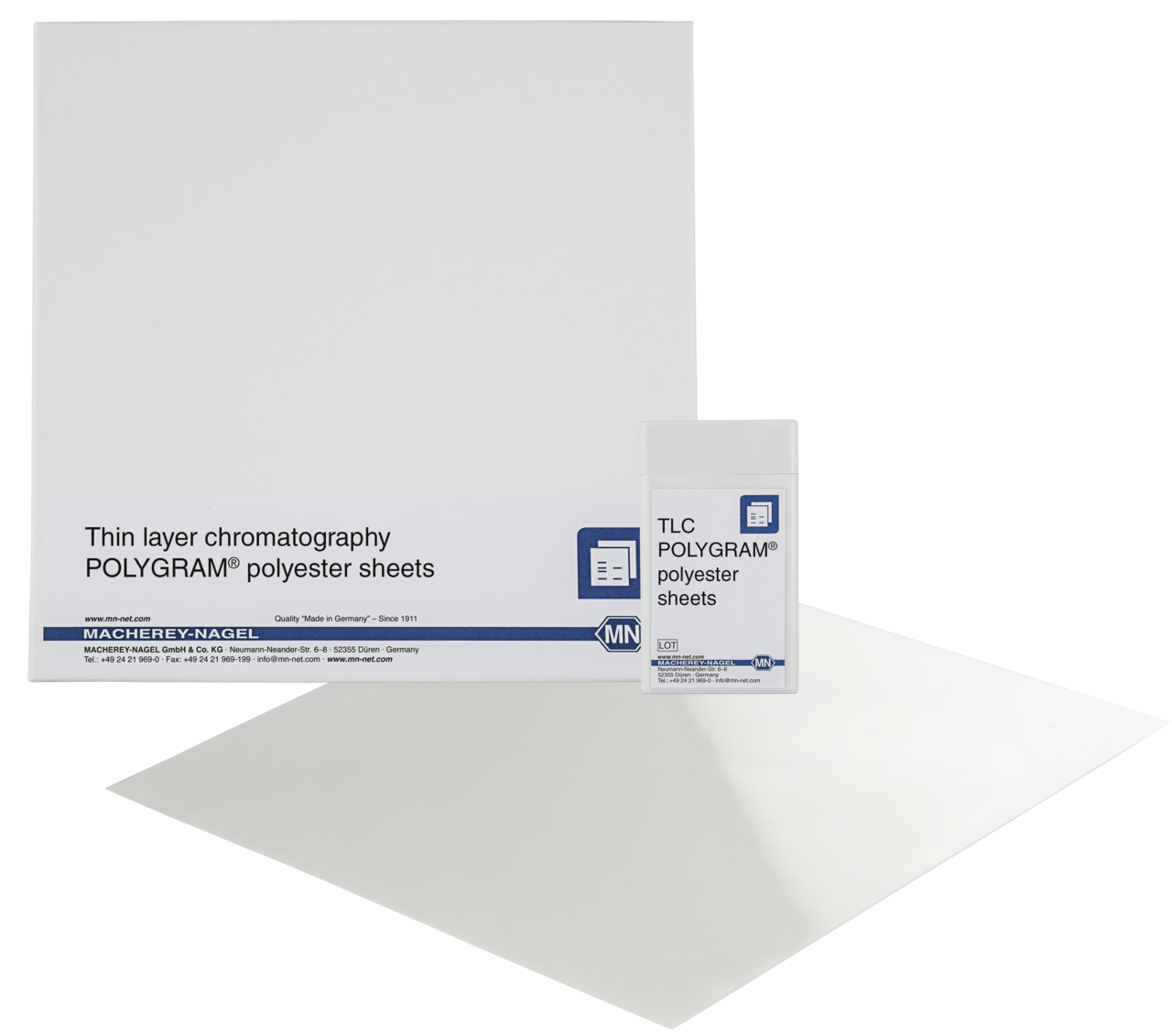 POLYGRAM ALOX N UV254, 4x8 cm, 4x50 St.