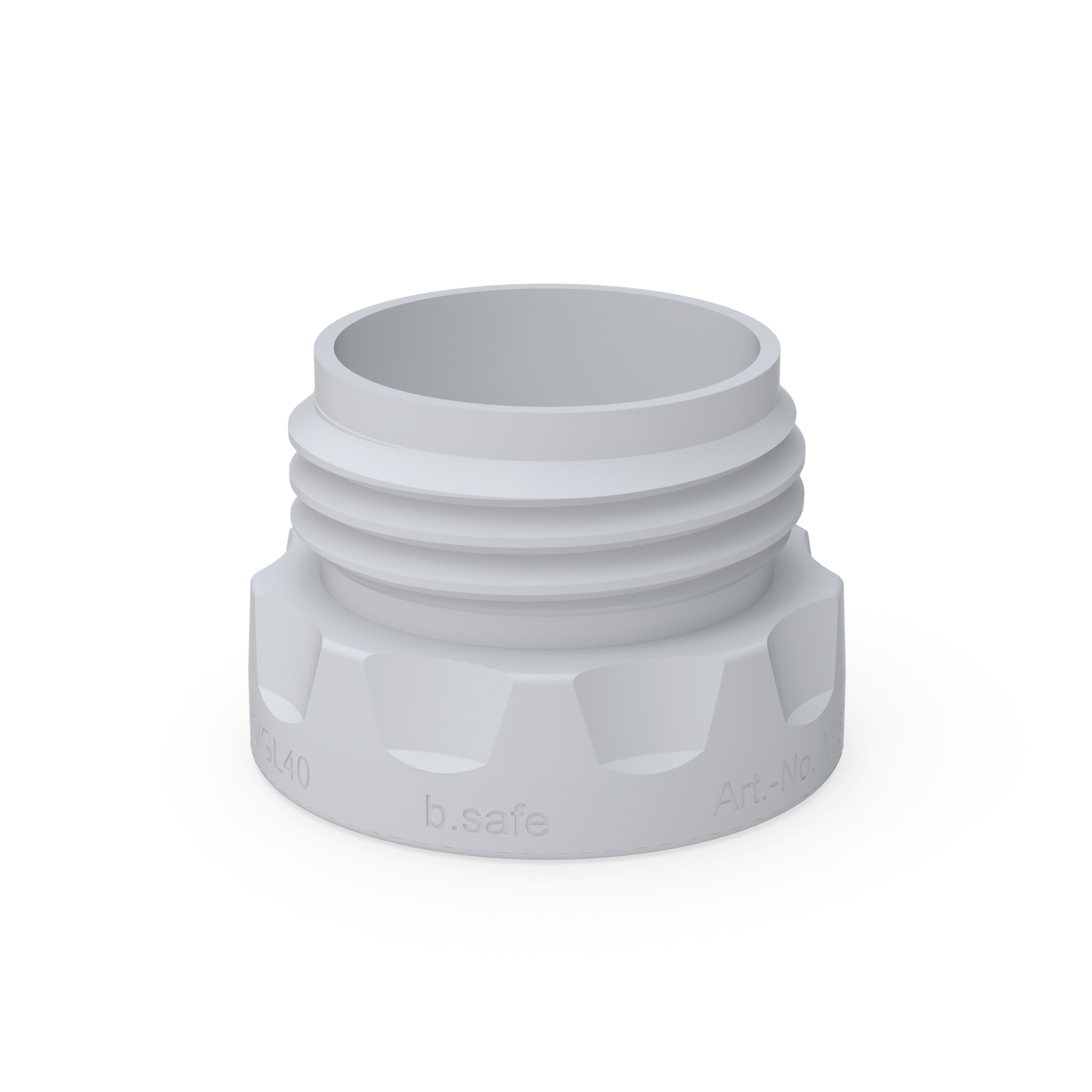 Adapter für Caps S40  Adapter zum Anschluss von b.safe Caps S40 und Waste Caps S40 (1) an Flaschen (Innengewin