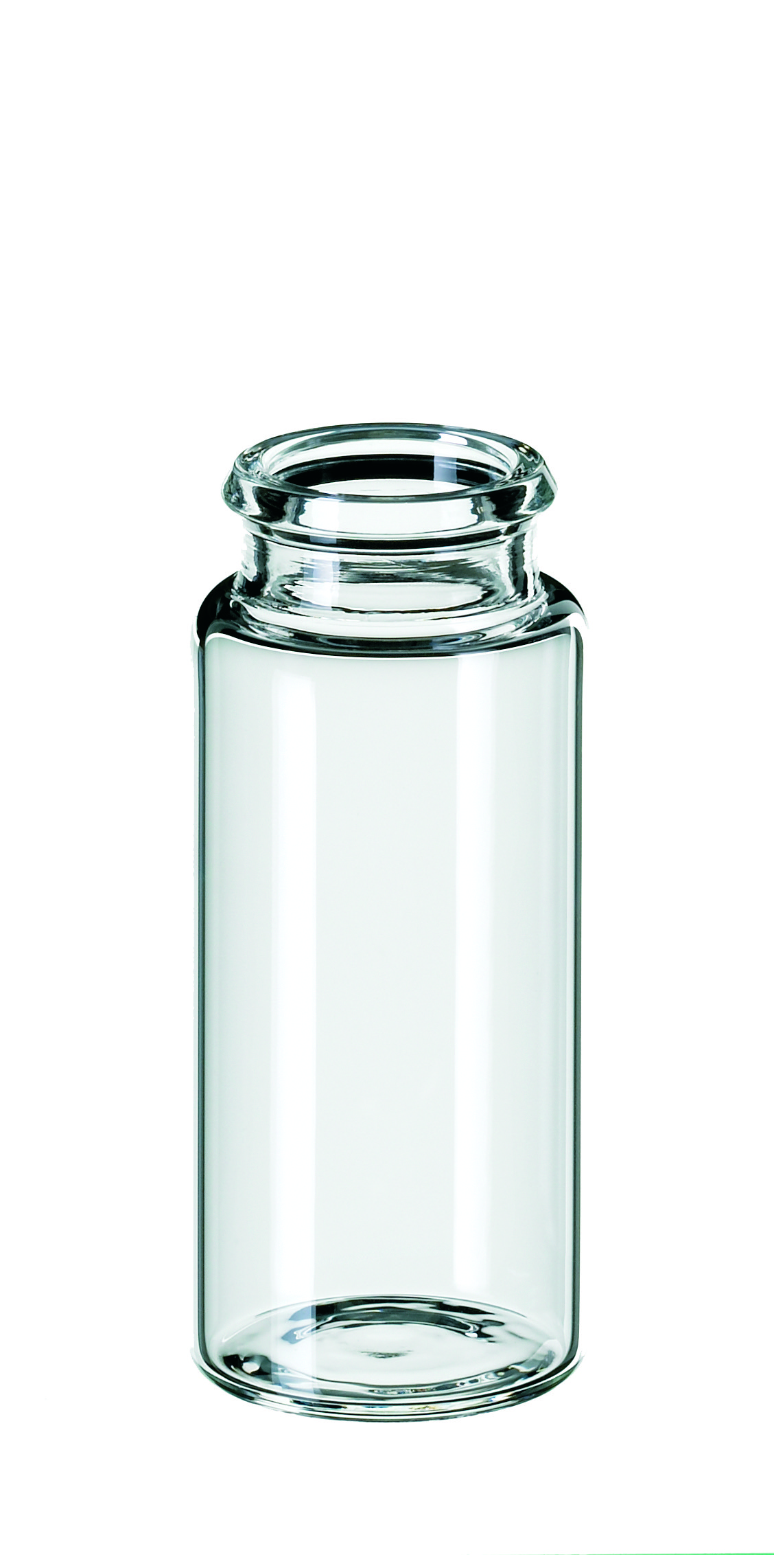10 ml Schnappdeckelflasche ND18, 50 × 22 mm, Klarglas, 3. hydrolytische Klasse