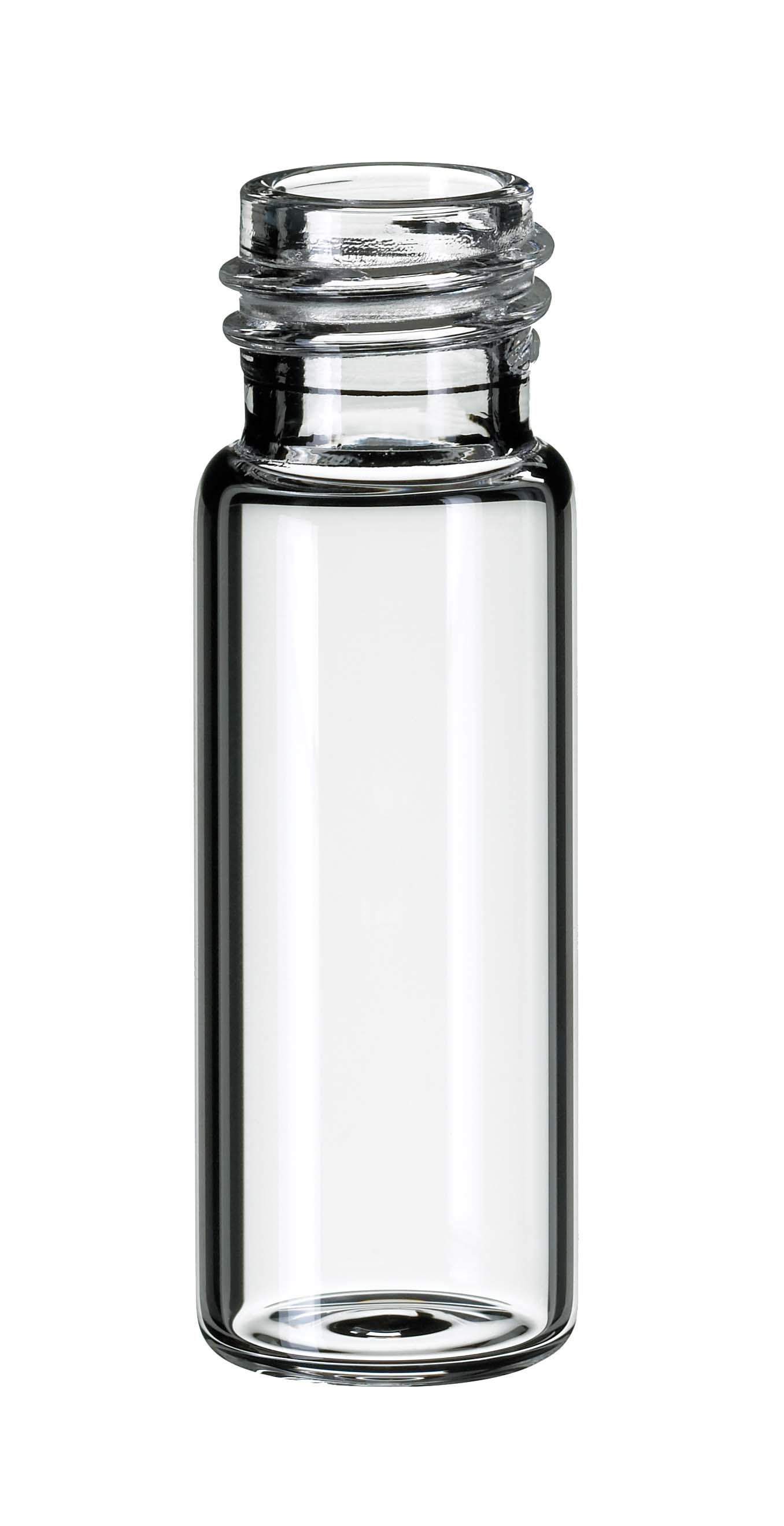 4 ml Gewindeflasche ND13, 45 × 14,75 mm, Klarglas, 1. hydrolytische Klasse