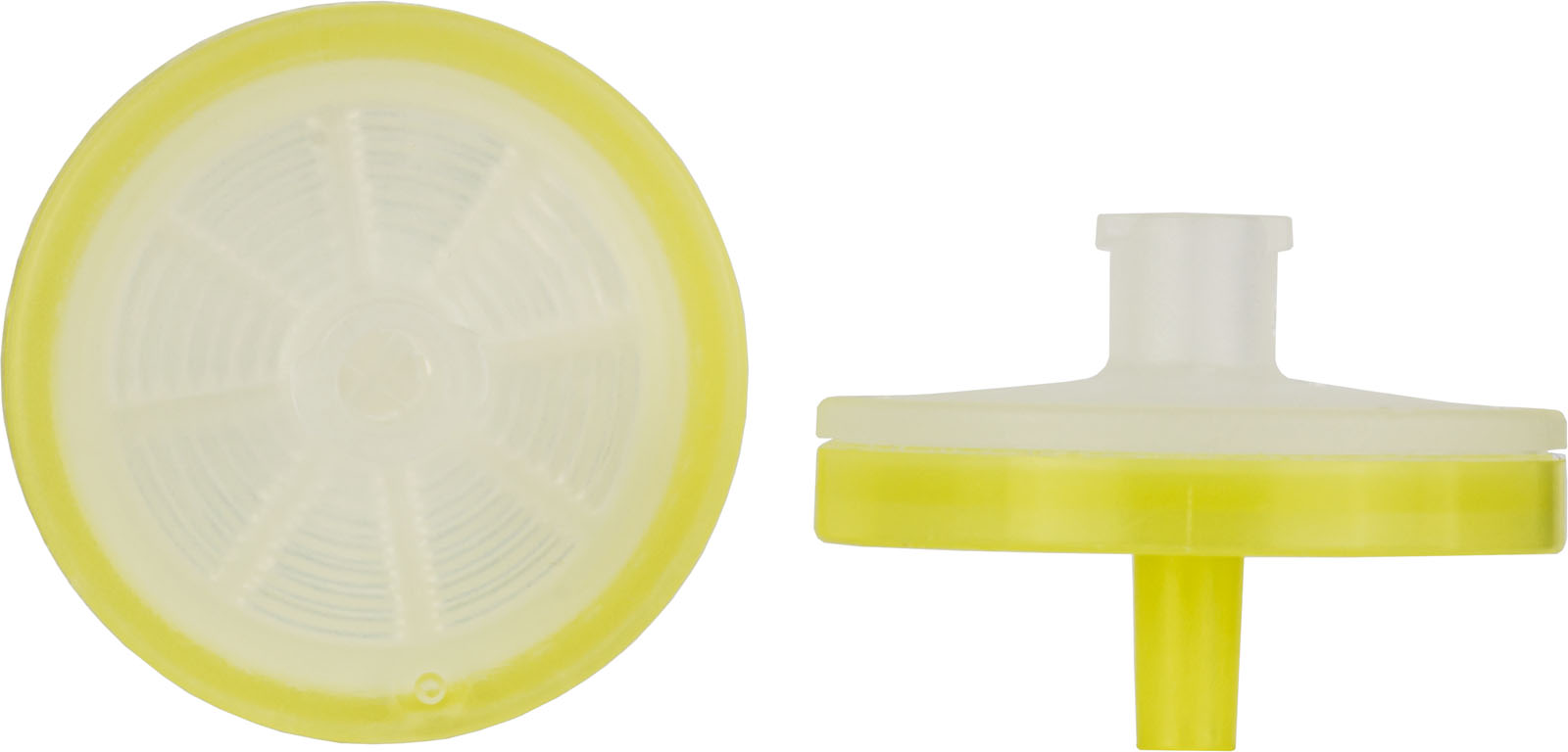 CHROMAFIL Einmalfilter A-45/25 BIGbox Membranmaterial: Cellulosemischester (MV) Porendurchm.: 0,45 µm, Membrandurchm.: 25 mm Farbcode oben: farblos, Farbcode unten: gelb BIGbox à 400 St. in PE-Schraubdose