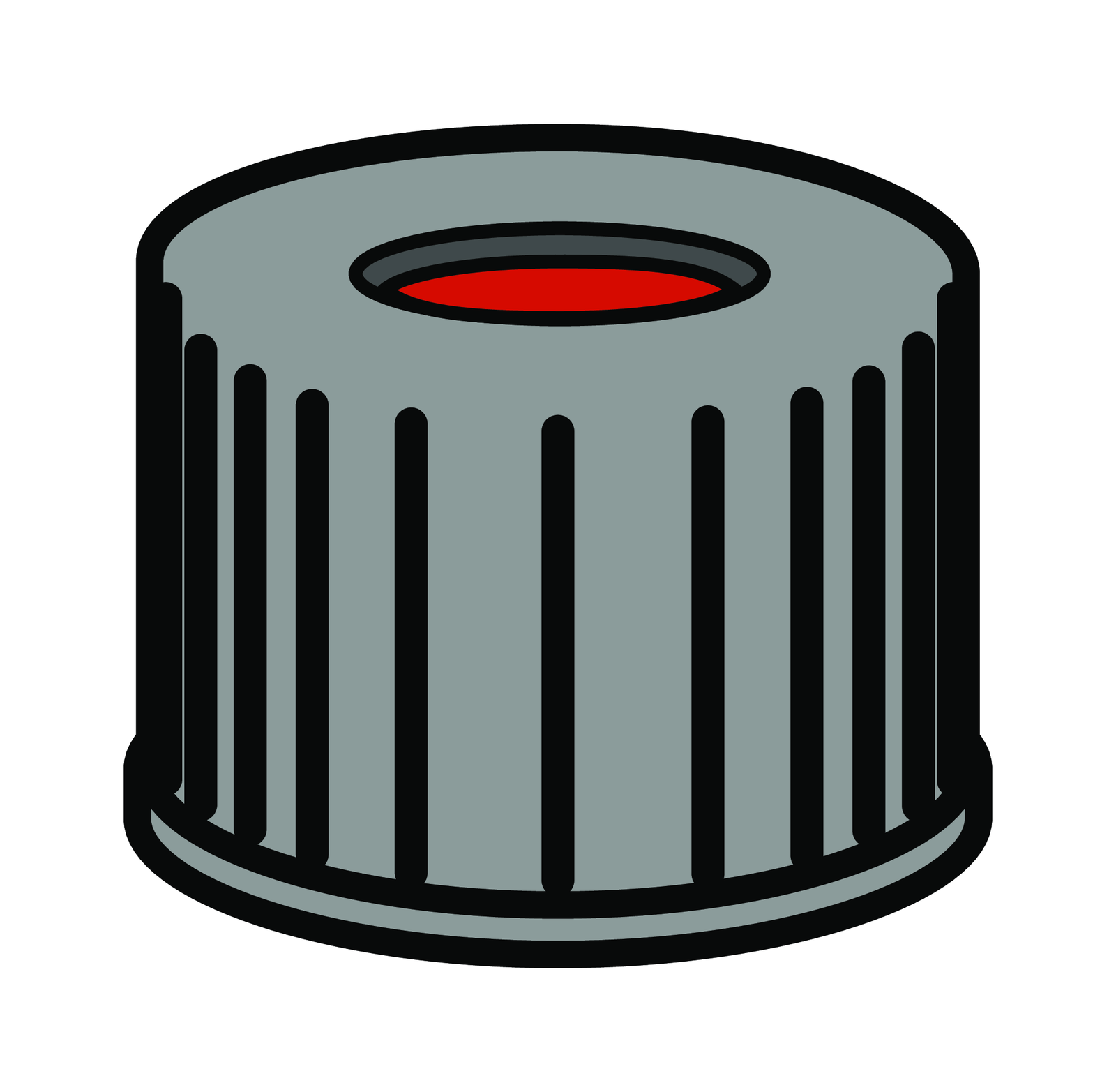 SK N10-L, sw, PTFEr/Sil w/PTFEr, 45° 1,0