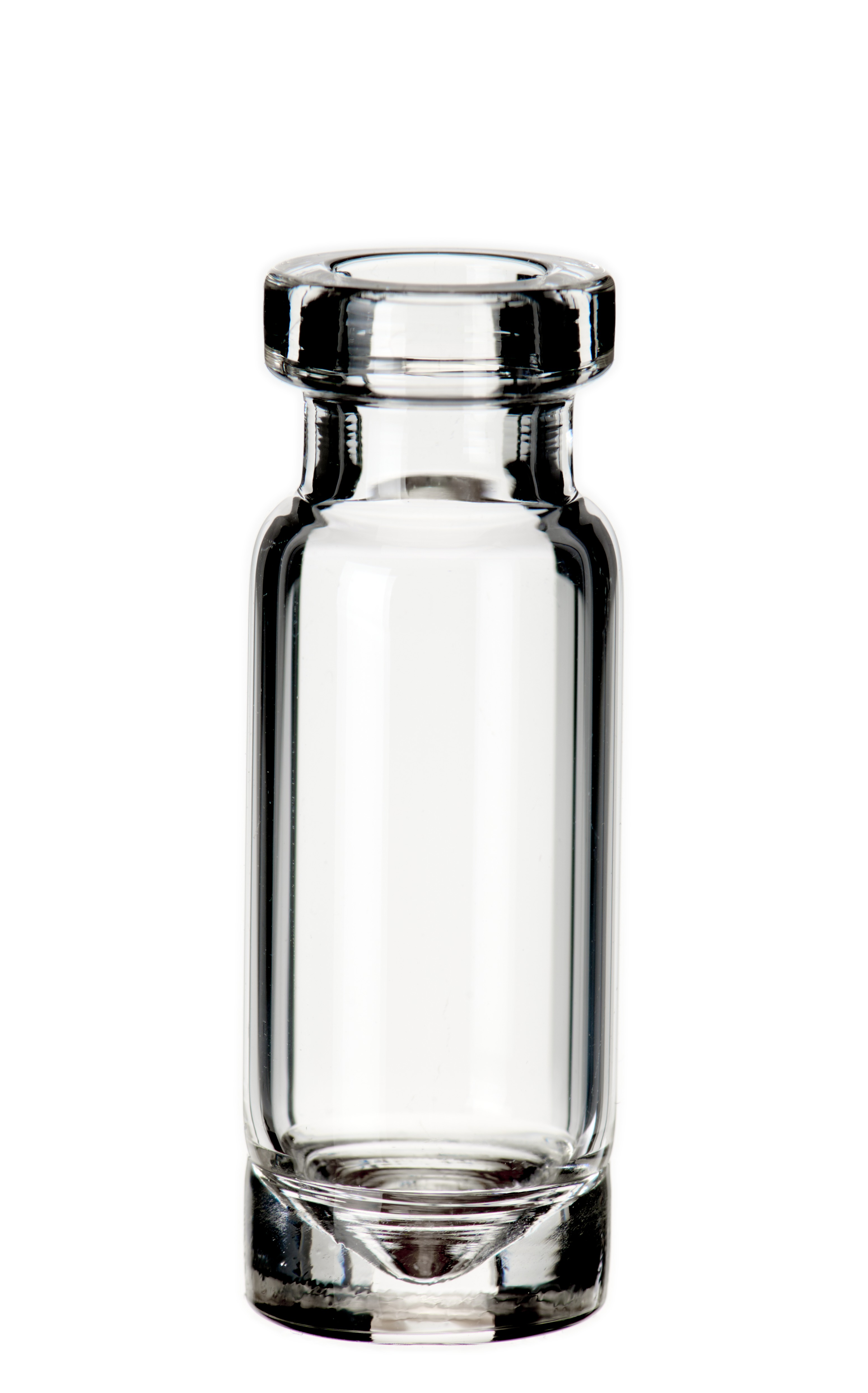1,1 ml Rollrandmikroliter-Flasche, 32 × 11,6 mm, Klarglas, 1. hydrolytische Klasse