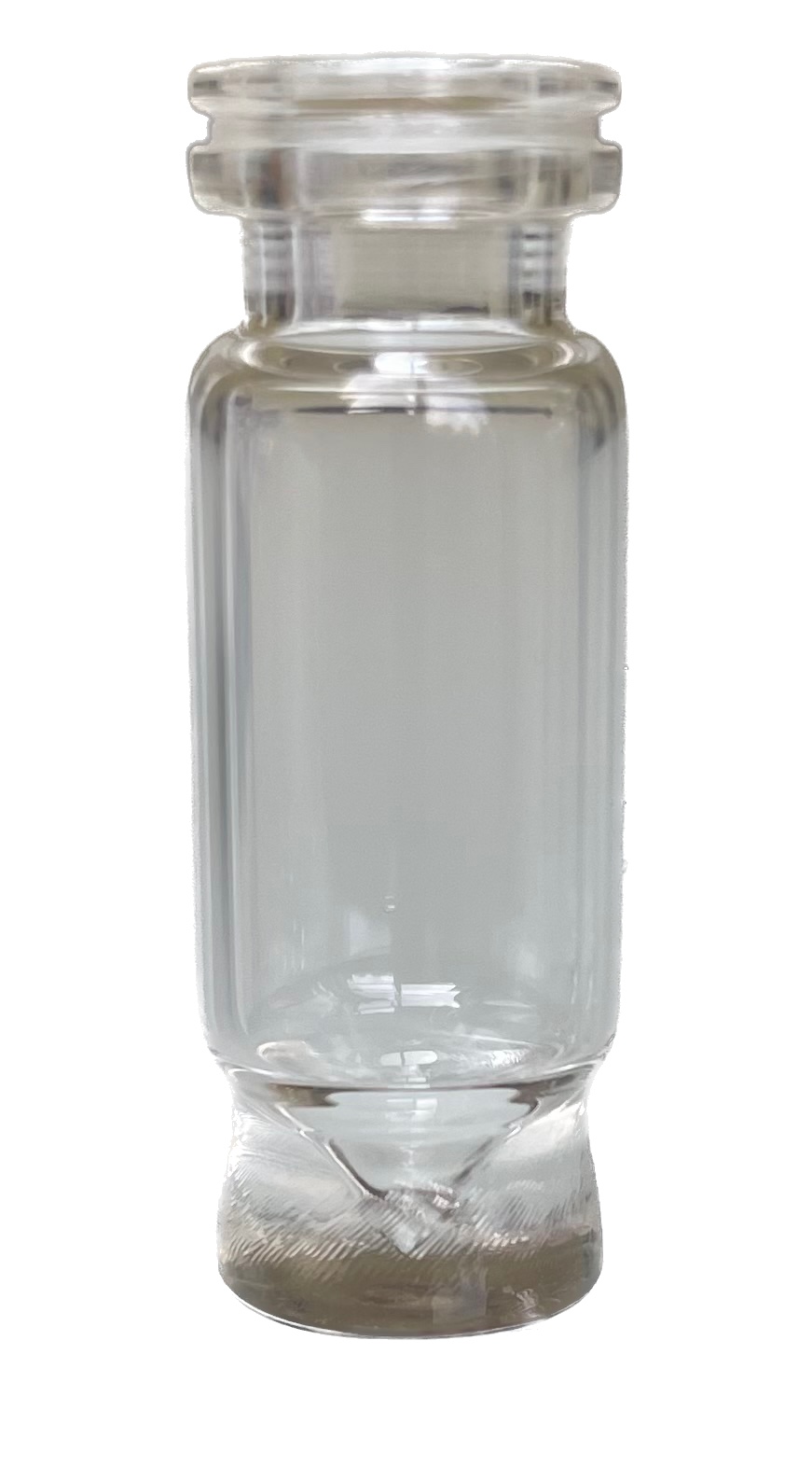 0,9 ml Total Mikroliter-Schnappringflasche ND11, 32 × 11,6 mm, Klarglas, 1. hydrolytische Klasse, Restvolumen