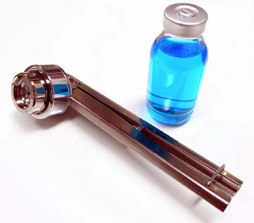 Verschließzange für 20 mm "spray pump" Verschlüsse, sterilisierbar für Reinraumanwendungen