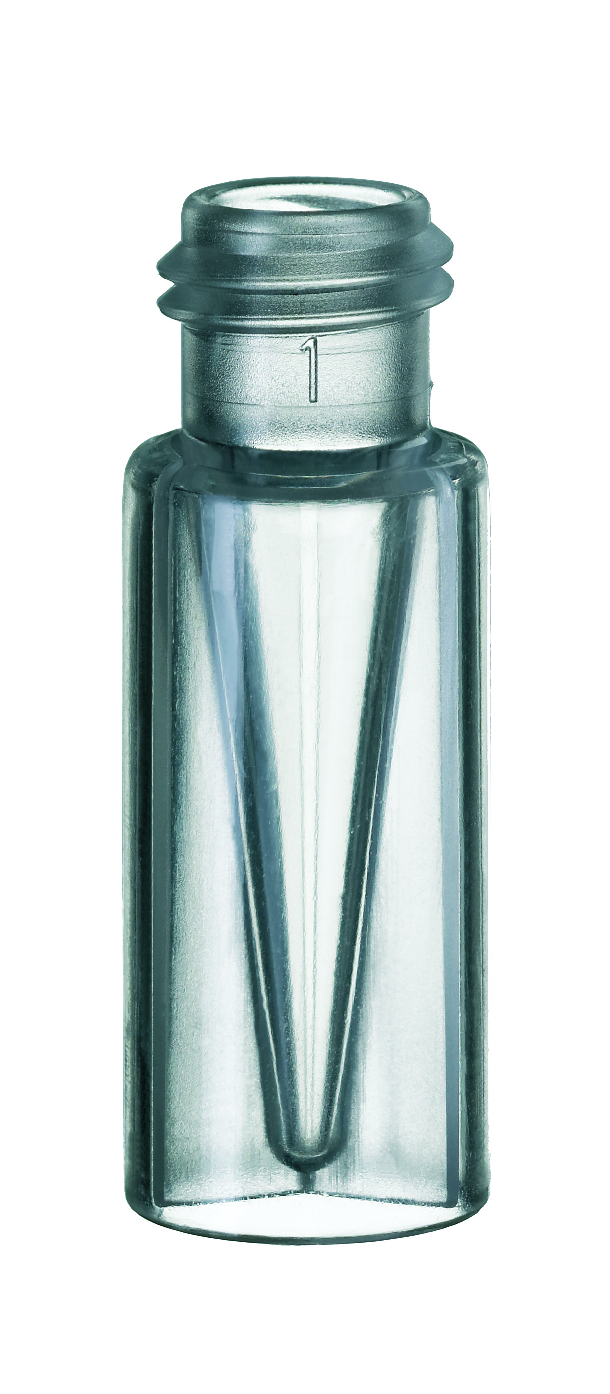 0,3 ml TPX Kurzgewinde-Mikroflasche, 32 × 11,6 mm, hochtransparent