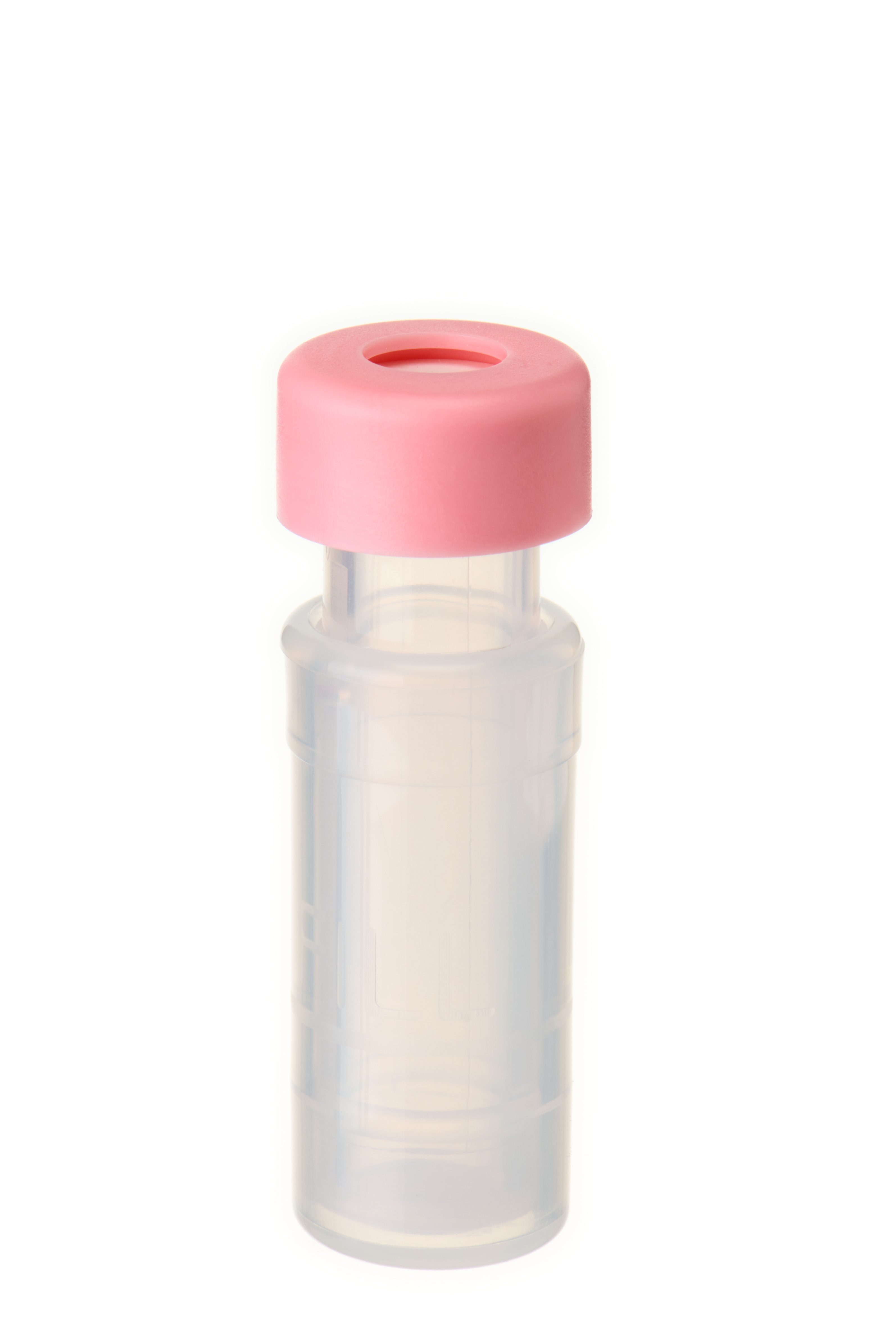 Filter-Vial mit pinker Schnappringkappe – weitere Produktansicht