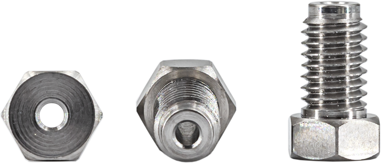 Anschlussschraube 1/16", m. Bohrung, 5St