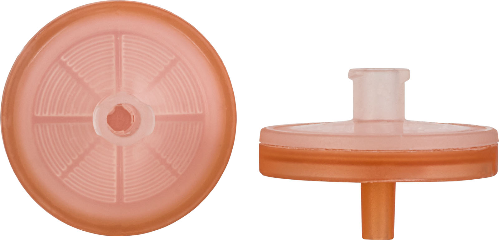 CHROMAFIL Einmalfilter PET-45/25 BIGbox Membranmaterial: Polyester Porendurchm.: 0,45 µm, Membrandurchm.: 25 mm Farbcode oben: farblos / unten: orange BIGbox à 400 St. in PE-Schraubdose