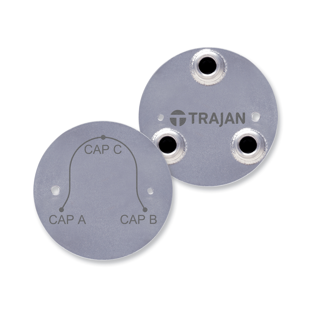 SilFlow GC 3 Port Splitter Microchannel Device Only, Port A 1.1 mm OD, Ports B & C 0.25/0.32 mm ID