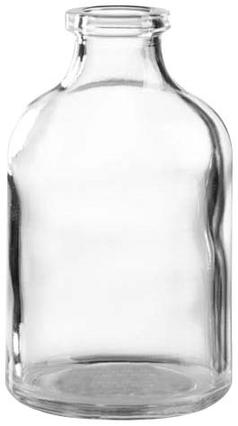 50 ml Injektionsflasche, 101 × 29 mm, Braunglas, 1. hydrolytische Klasse