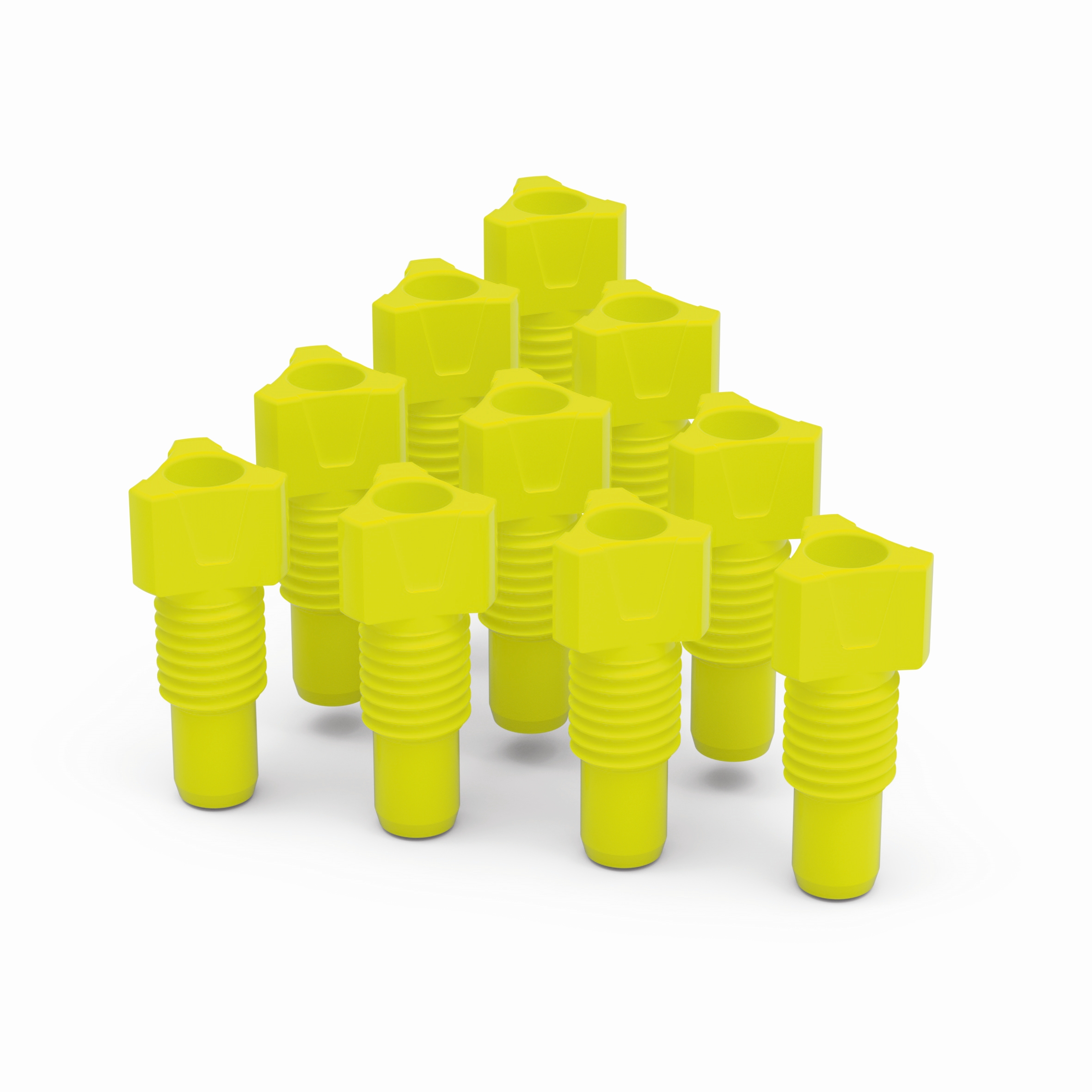 Fitting  aus PFA zur Fixierung von Schläuchen in den Kapillaranschlüssen (Gewinde UNF 1/4“ 28G) von b.safe Cap