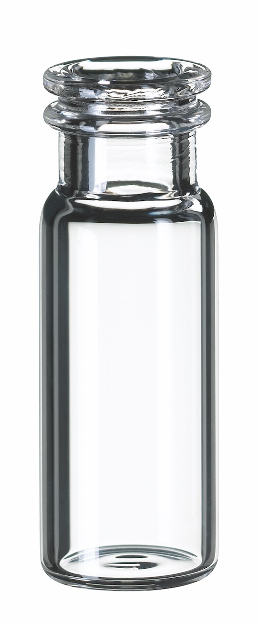 1,5ml Schnappringflasche, 32 x 11,6mm, Klarglas, 1. hydrolytische Klasse, weite Öffnung (>>> silanisiert 