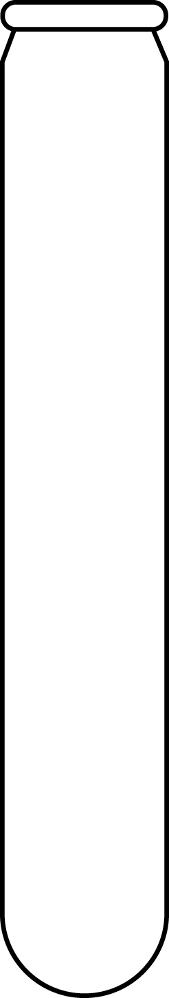 1 ml SQW-Mikroeinsatz, 45,9 × 7,6 mm, Klarglas, 1. hydrolytische Klasse, runder Boden