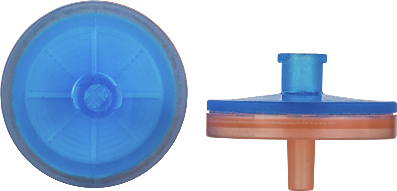 CHROMAFIL Einmalfilter GF/PET-20/25 BIGbox Membranmaterial: Glasfaser/Polyester Porendurchm.: 1,0/0,2 µm, Membrandurchm.: 25 mm Farbcode oben: blau / unten: orange BIGbox à 400 St. in PE-Schraubdose