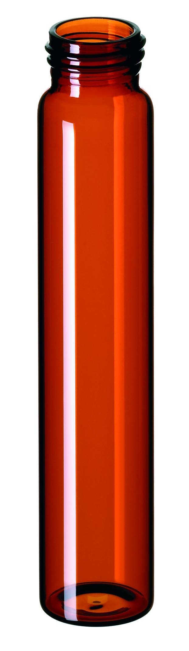 60 ml EPA Gewindeflasche, 140 × 27,5 mm, Braunglas, 1. hydrolytische Klasse