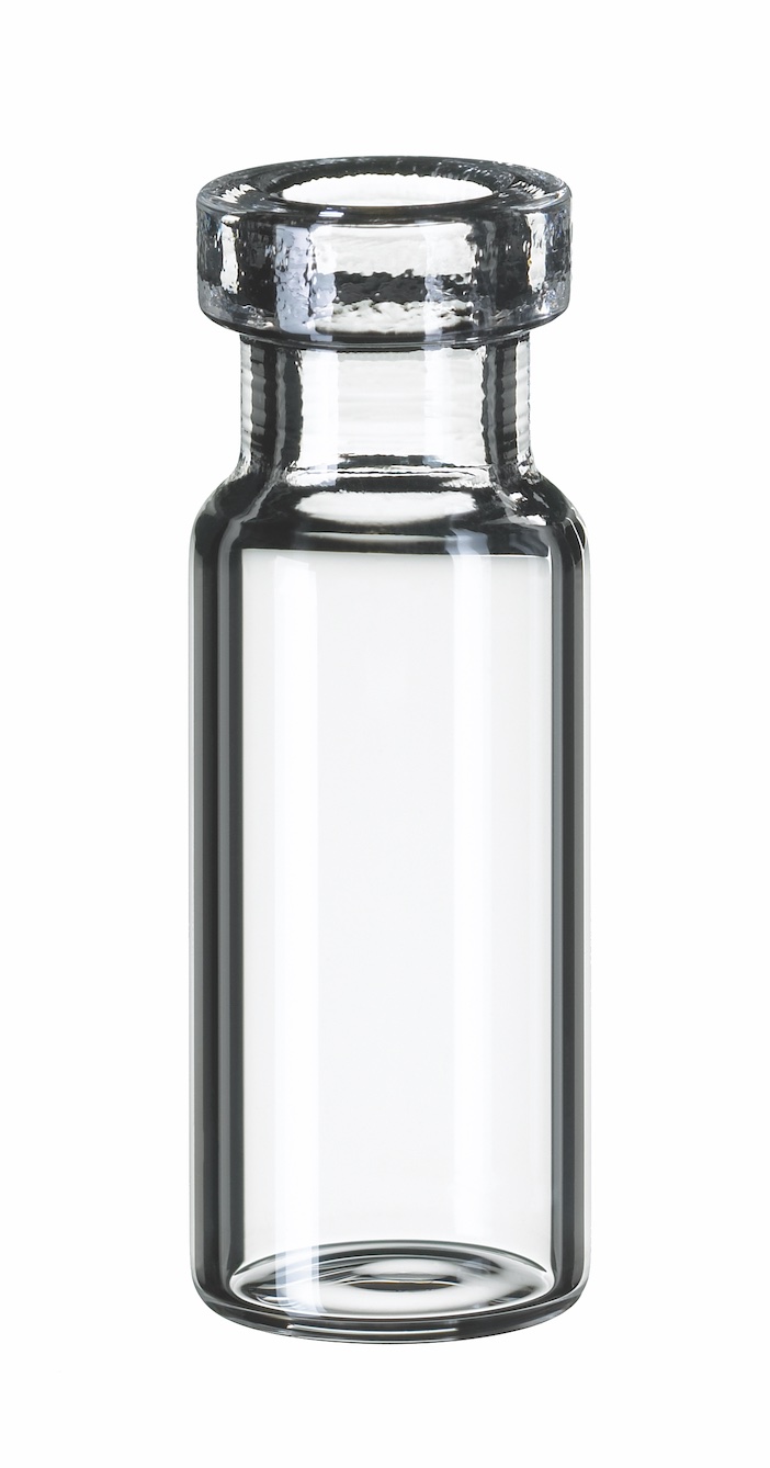 1,5ml Rollrandflasche, 32x11,6mm, klarglas, 1. hydrol. Klasse, weite Öffnung