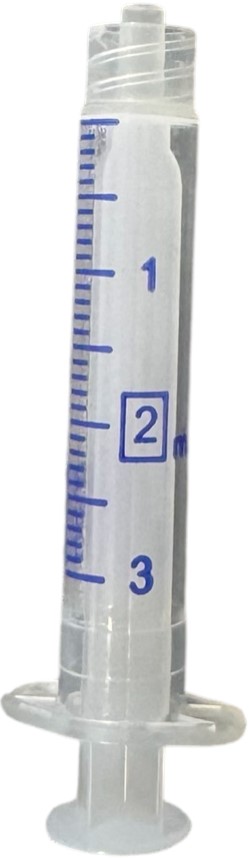 2 ml Einwegspritze, unsteril, Luer-Lock, gepackt à 100