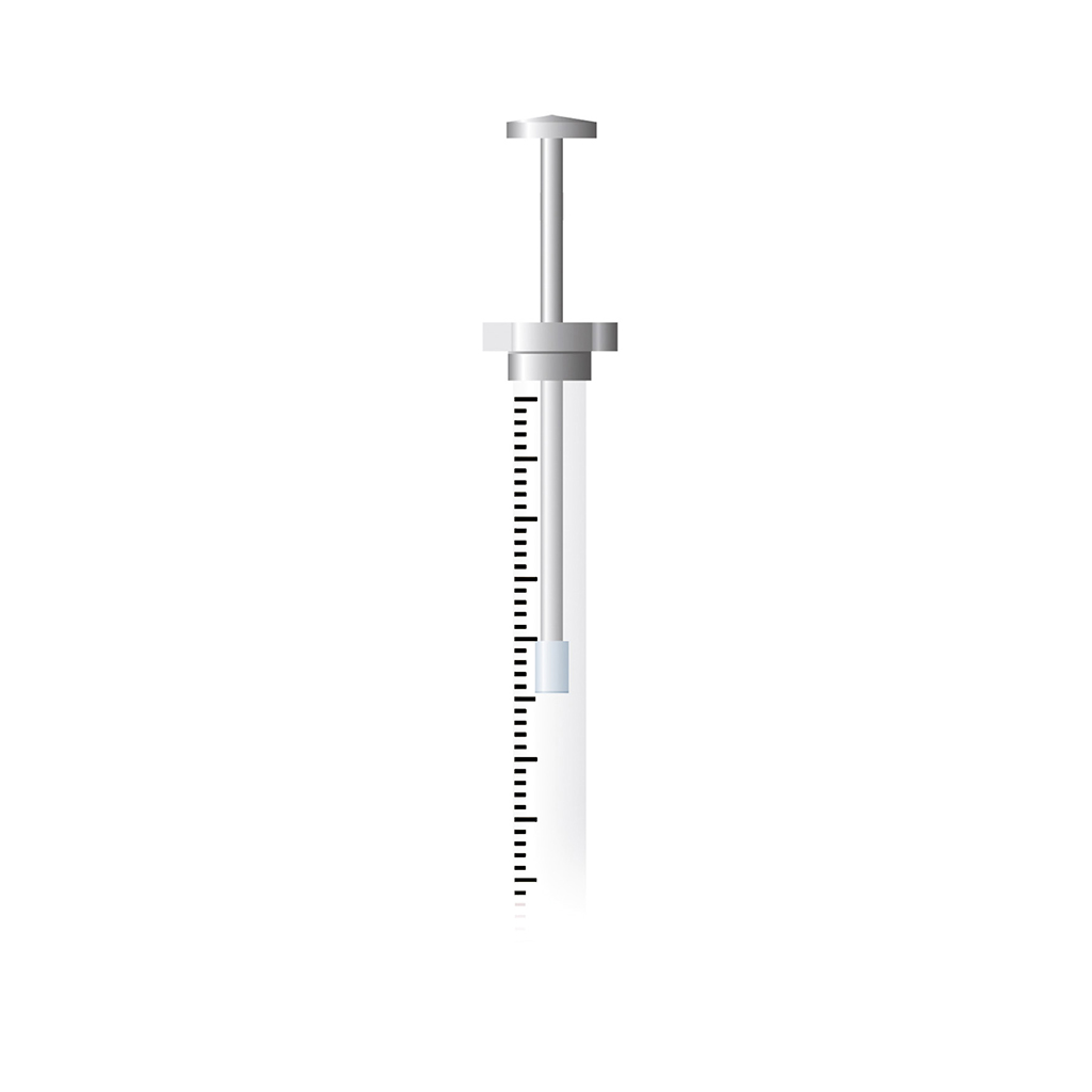 Replacement plunger for 500 µL Removable Needle Diamond MS Syringe with GT Plunger