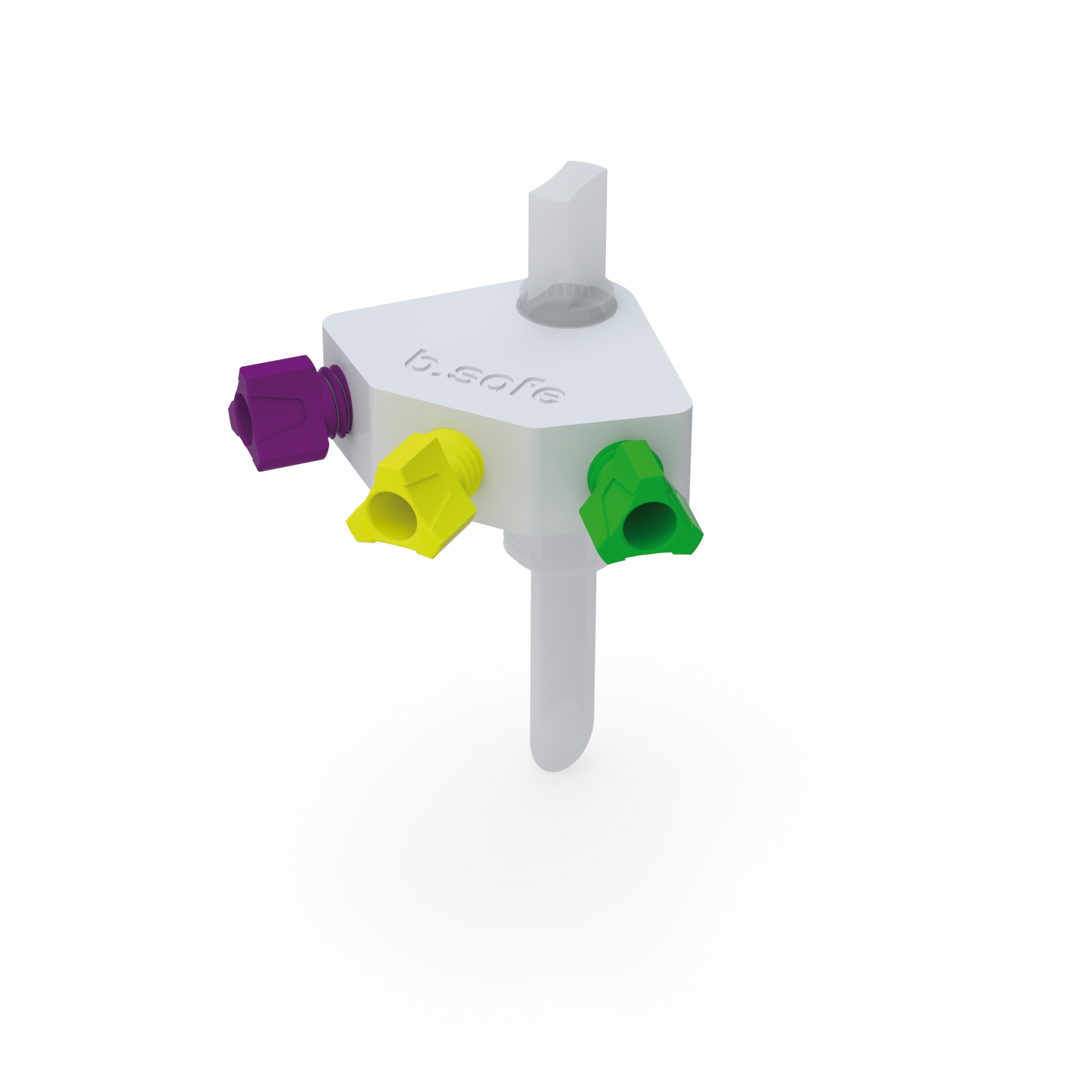 Multiport  Zur Erweiterung der Anzahl der Kapillar- und/oder Schlauchanschlüsse auf einer b.safe Waste Cap.  M