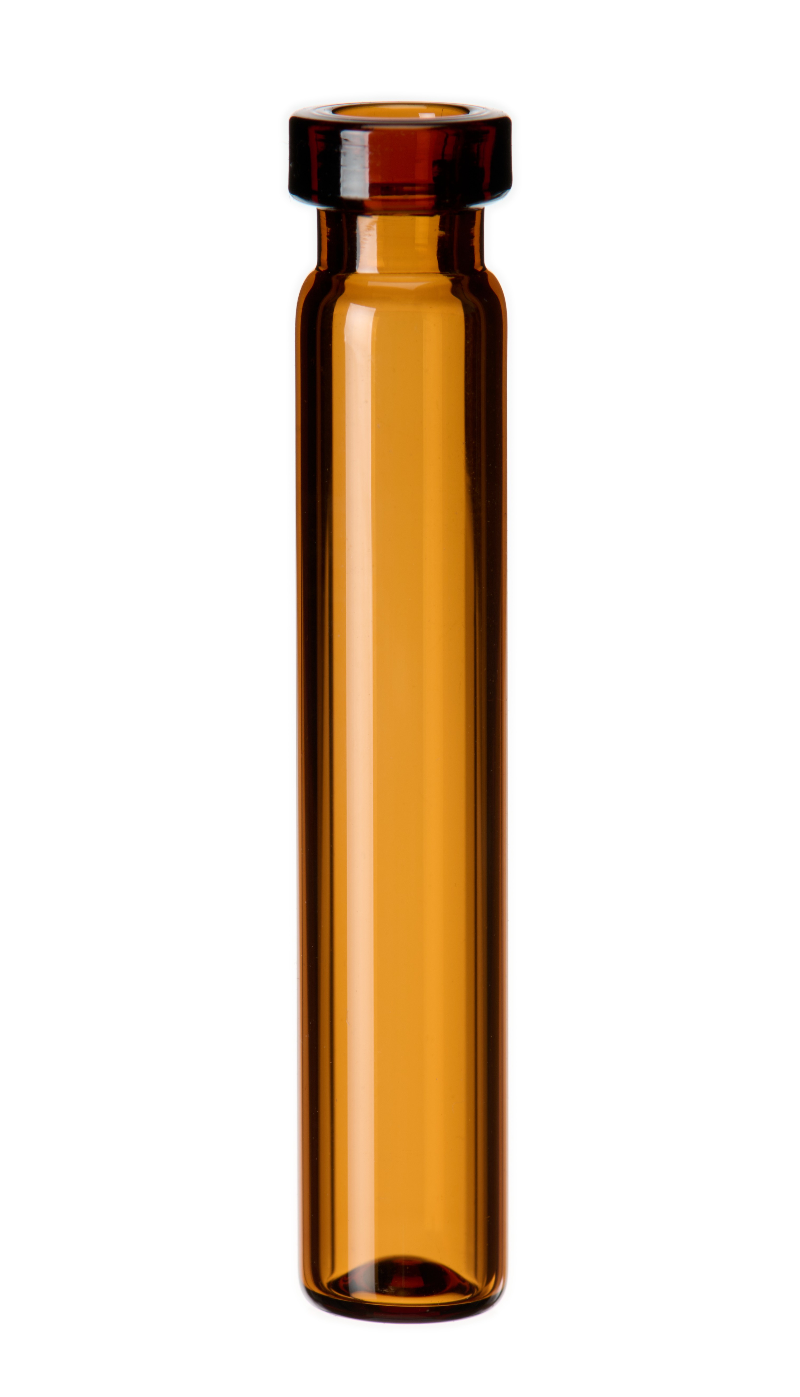 0,7 ml Rollrandflasche, 40 × 7 mm, Braunglas, 1.hydrolytische Klasse