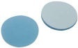 19,5 mm Septum, Silicon blau transparent/PTFE weiß, 45° Shore A, 1,3 mm, kreuzgeschlitzt